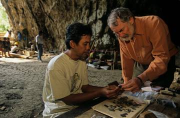 Flores Hominid, H. Floresiensis, Mike Morwood and Wahyu Saptomo, Flores Island, Indonesia, 40000, Liang Bua Cave